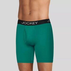Jockey Generation™ Men's Microfiber Stretch Long Leg Boxer Briefs 2pk Small
